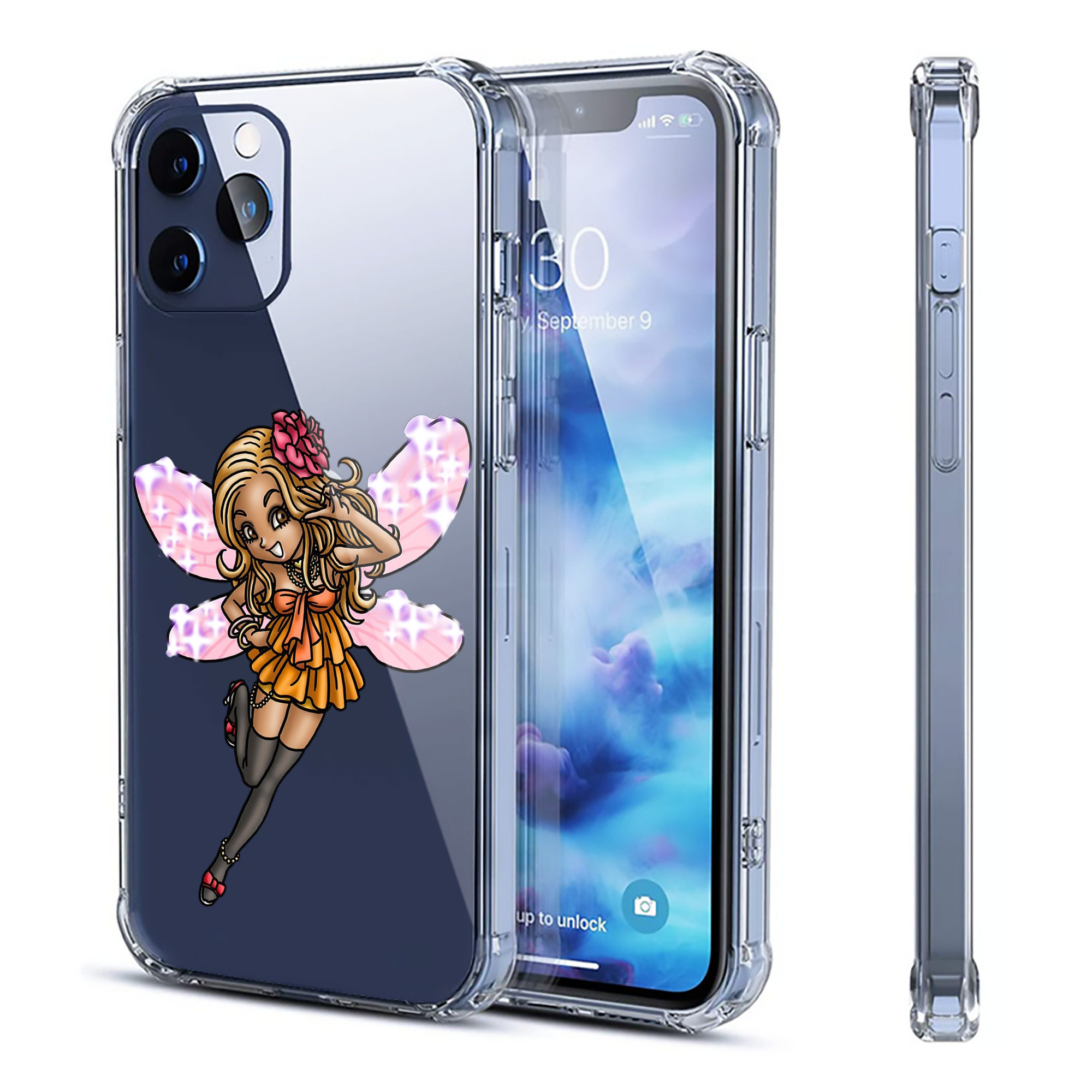 （画像用） ドラゴンクエスト Doragon Kuesuto Dragon Quest 【iPhone 12シリーズ対応】透明スマホケース（クリアソフトケース）